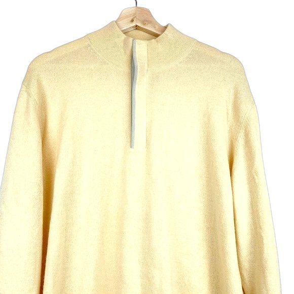 ERMENEGILDO ZEGNA 1/4 Zip Cashmere Sweater L - Picture 3 of 8